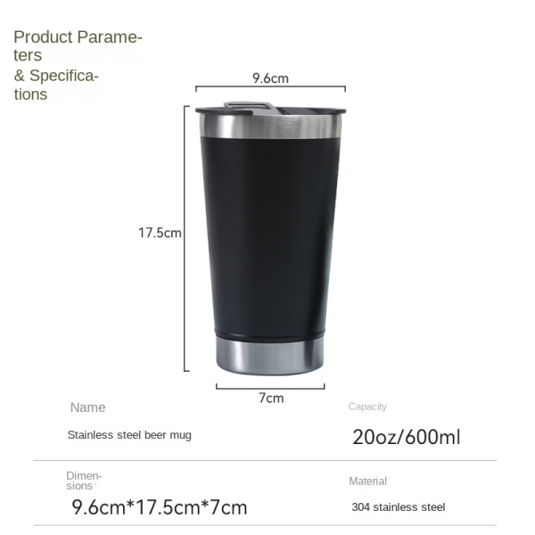 Car cup with bottle opener-Black