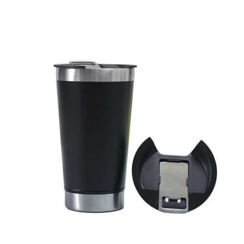 Car cup with bottle opener-Black