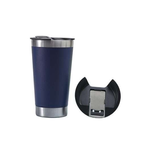 Car cup with bottle opener-Dark blue