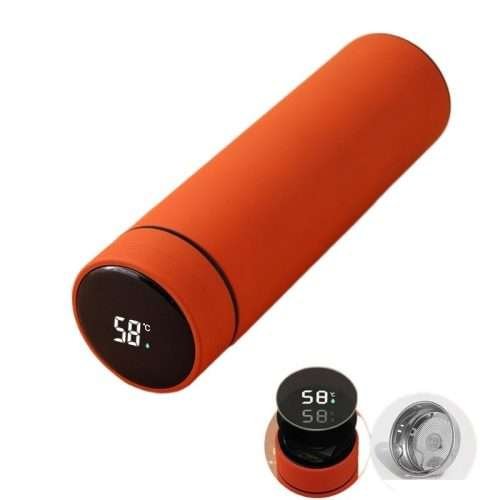 Thermos Cup Displays The Temperature-Matte Orange