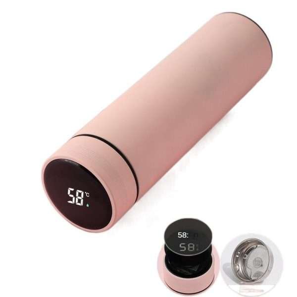 Thermos Cup Displays The Temperature- Light green