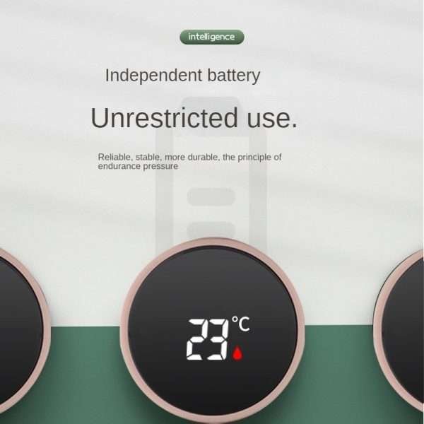 Thermos Cup Displays The Temperature- Light green