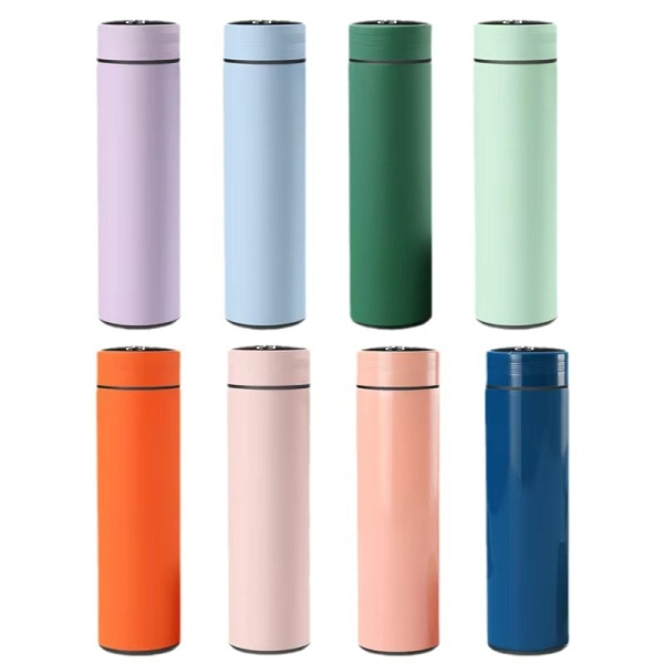 Thermos Cup Displays The Temperature- Light green