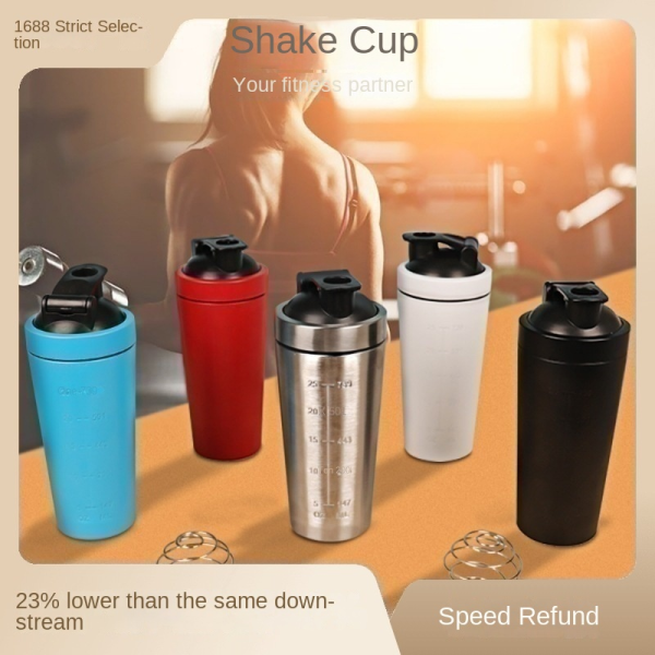 Shaker cup with mixing ball 750ml-White