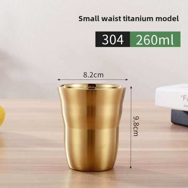 Korean stainless steel double-layer cup