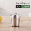 Korean stainless steel double-layer cup