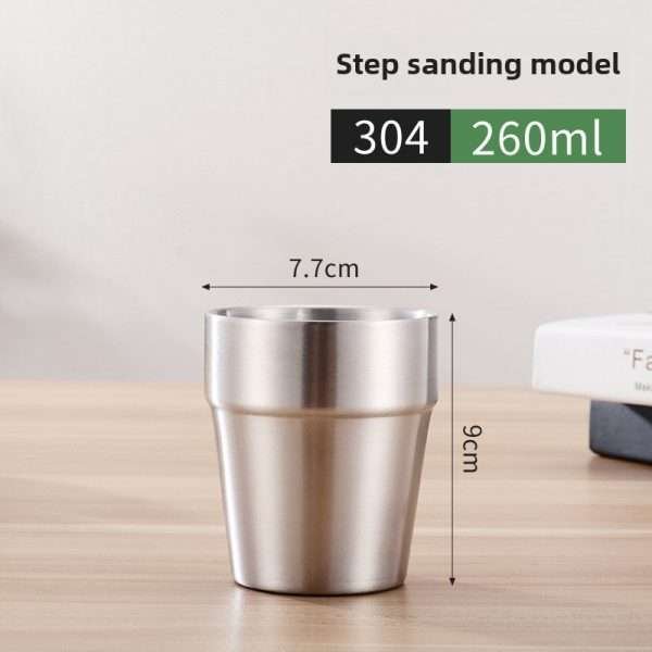 Korean stainless steel double-layer cup