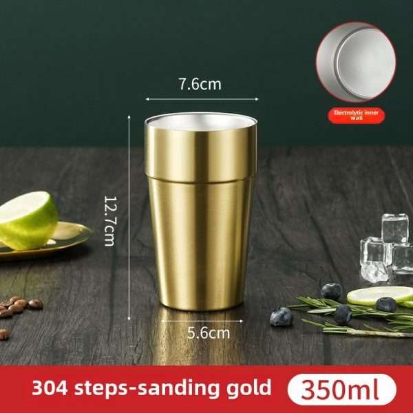 Korean stainless steel double-layer cup