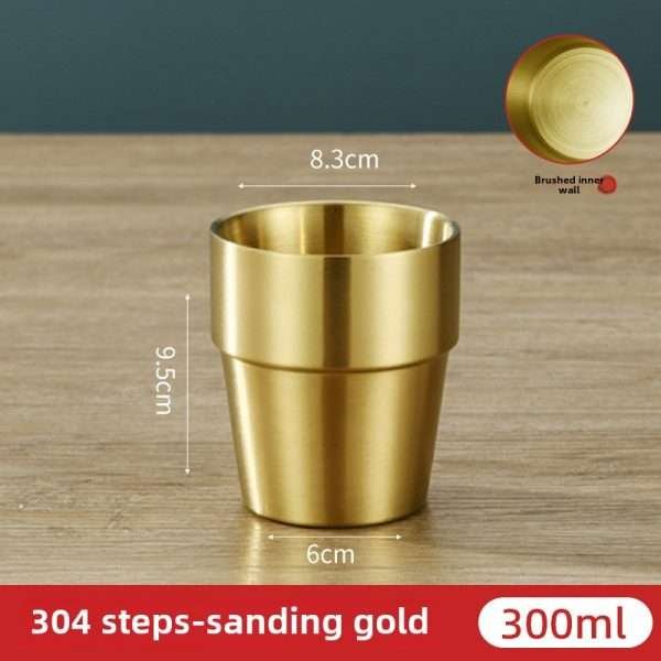Korean stainless steel double-layer cup