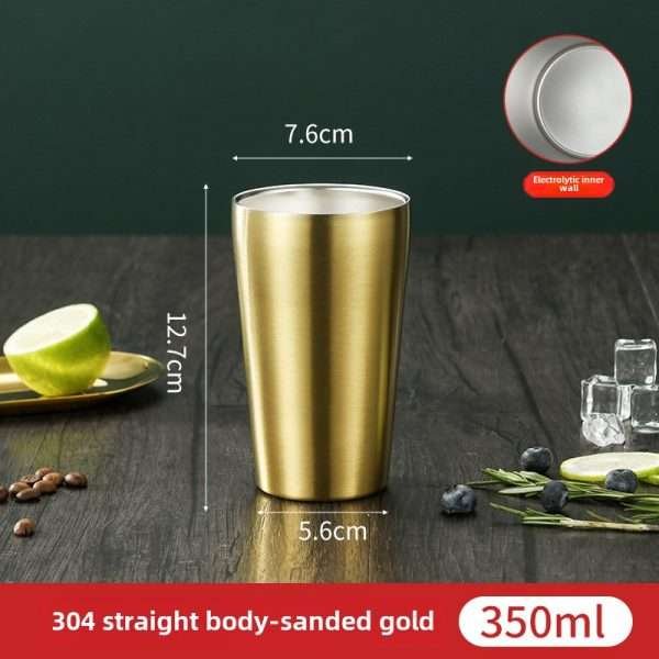 Korean stainless steel double-layer cup