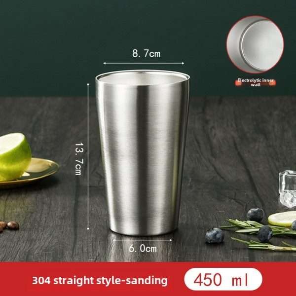 Korean stainless steel double-layer cup