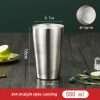 Korean stainless steel double-layer cup