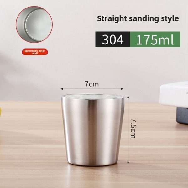 Korean stainless steel double-layer cup