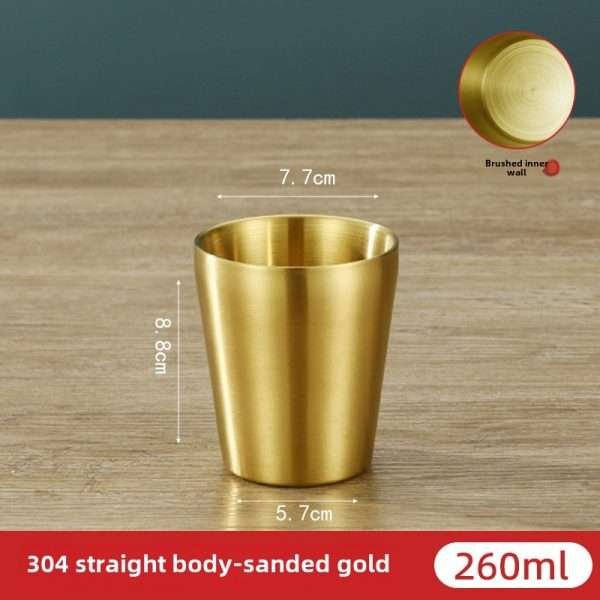 Korean stainless steel double-layer cup