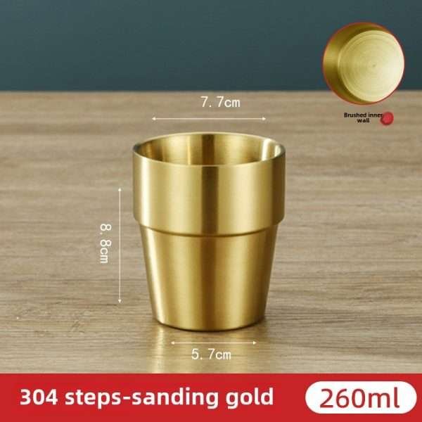 Korean stainless steel double-layer cup