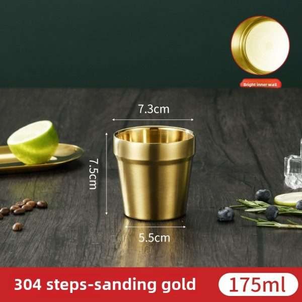 Korean stainless steel double-layer cup