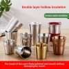 Korean stainless steel double-layer cup