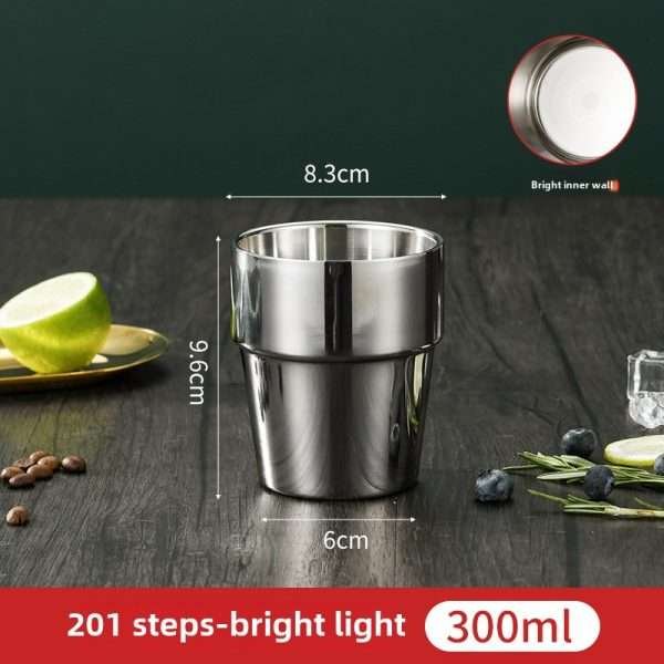 Korean stainless steel double-layer cup