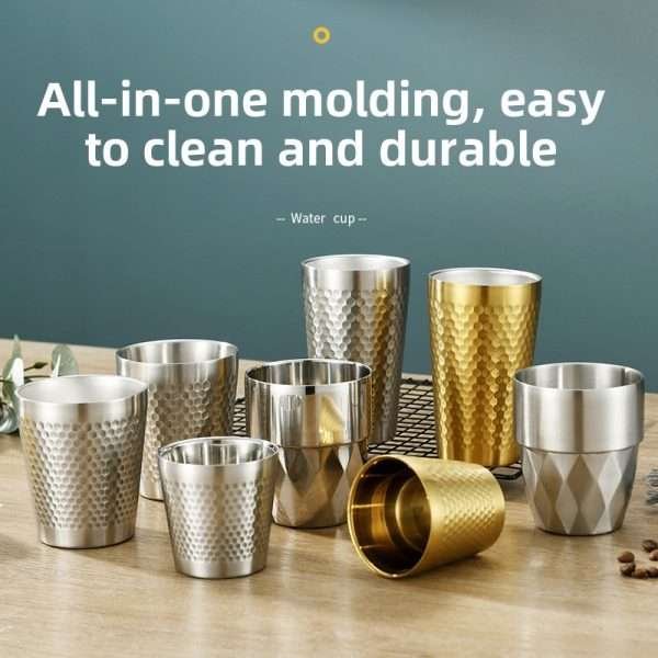 Korean stainless steel double-layer cup