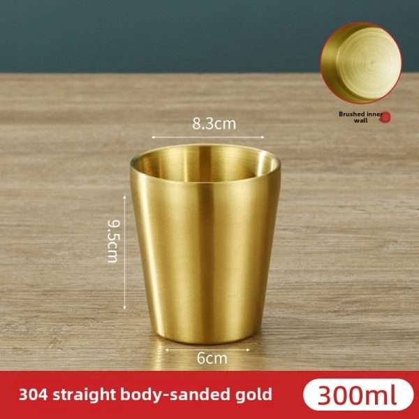Korean stainless steel double-layer cup