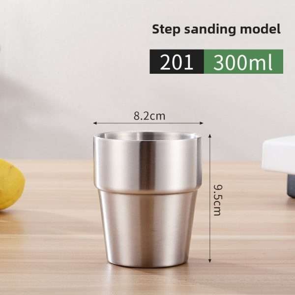 Korean stainless steel double-layer cup