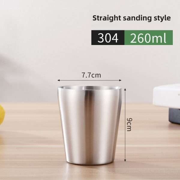 Korean stainless steel double-layer cup