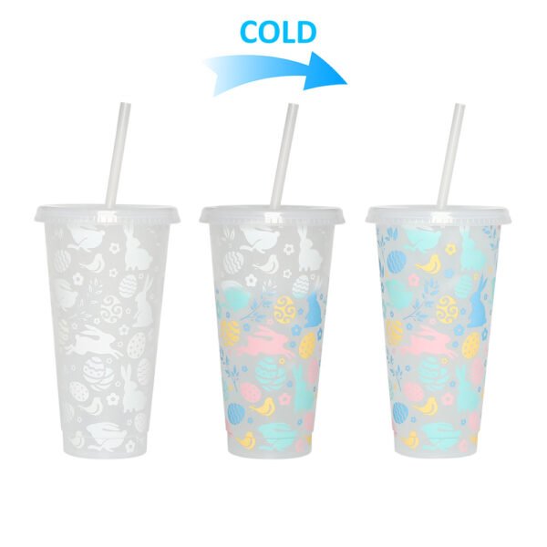 Color changing plastic cup