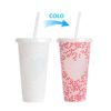 Color changing plastic cup