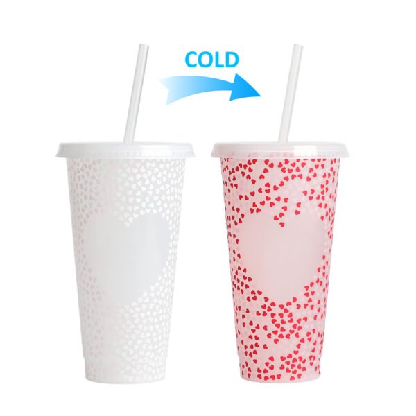 Color changing plastic cup