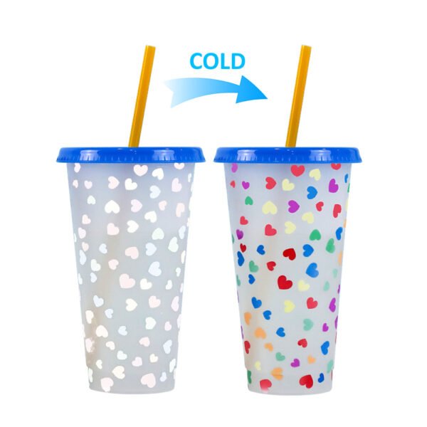 Color changing plastic cup