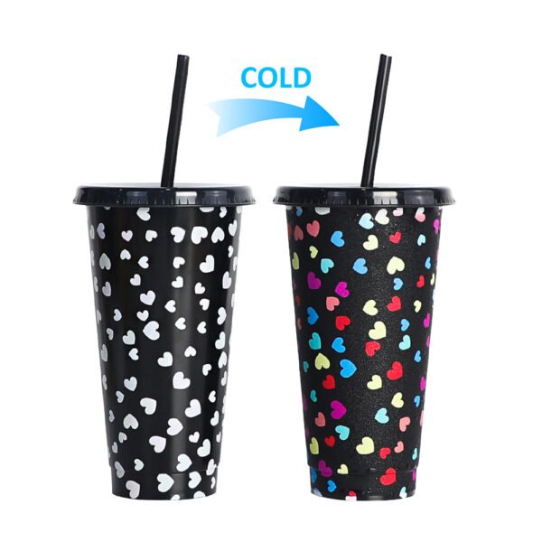 Color changing plastic cup