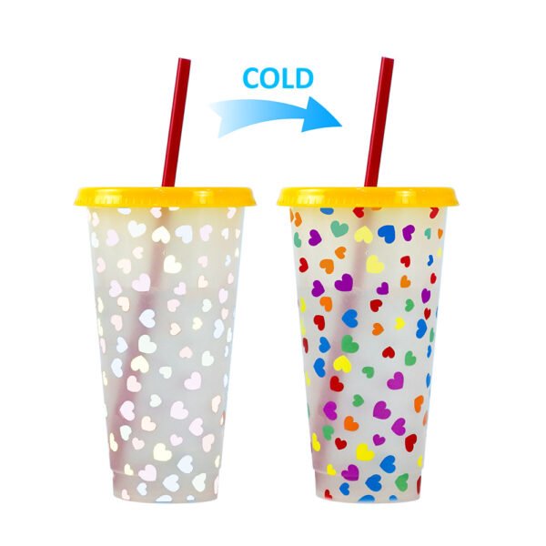 Color changing plastic cup