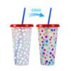 Color changing plastic cup