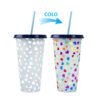 Color changing plastic cup