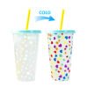 Color changing plastic cup