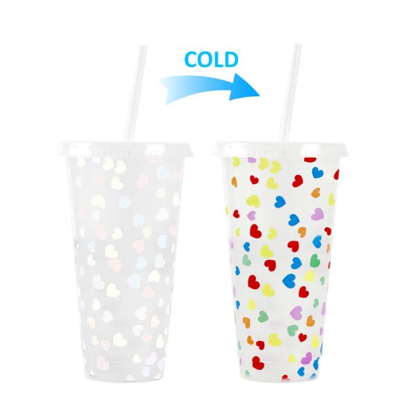 Color changing plastic cup