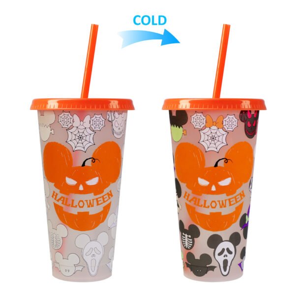Color changing plastic cup