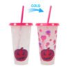 Color changing plastic cup