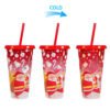 Color changing plastic cup