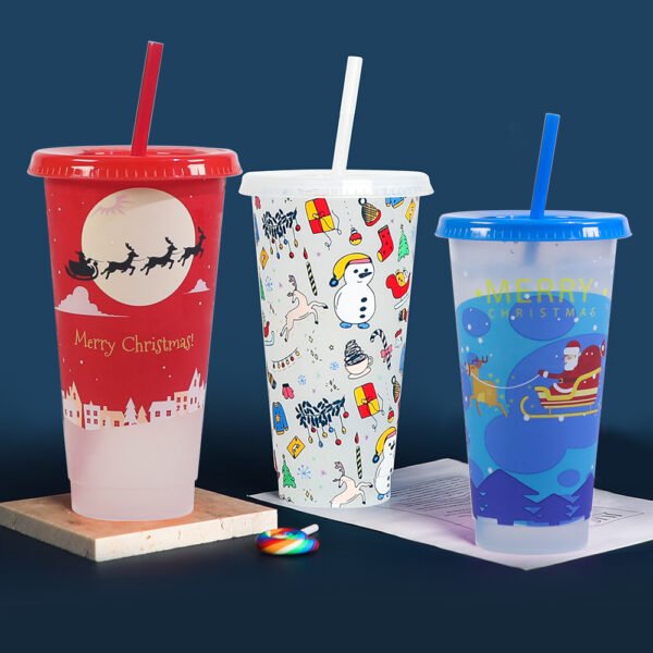 Color changing plastic cup