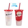 Color changing plastic cup