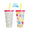 Color changing plastic cup