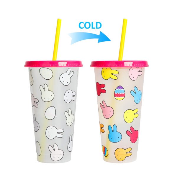 Color changing plastic cup