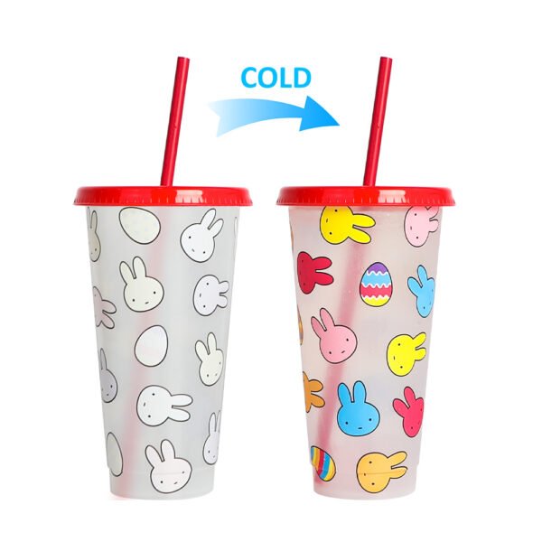 Color changing plastic cup