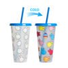 Color changing plastic cup
