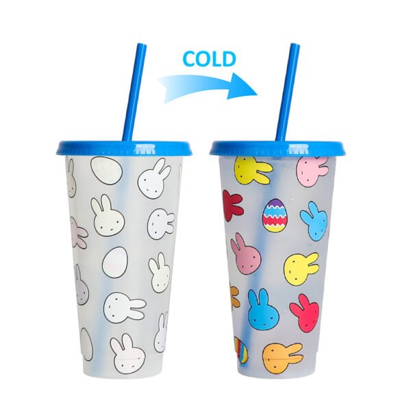 Color changing plastic cup