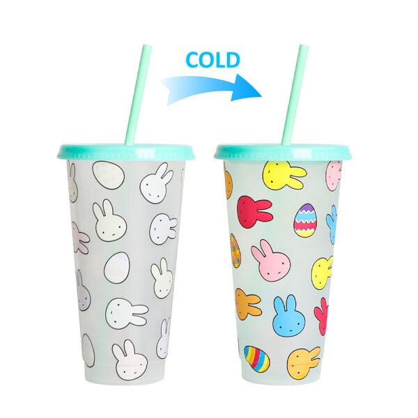 Color changing plastic cup