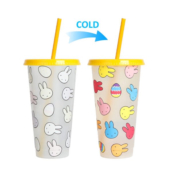 Color changing plastic cup