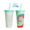 Color changing plastic cup