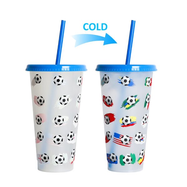 Color changing plastic cup